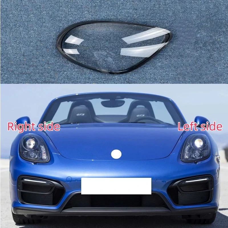 

For Porsche Cayman 981 2012 2013 2014 2015 Car Headlight Shell Headlamp Lens Cover Replace Lamp Shade Headlamp Glass