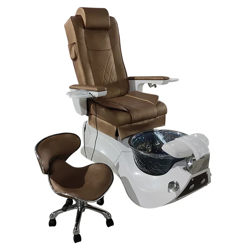 Pedicure Chair Hot Sale Retail High End Modern Black Beauty Salon Foot Massage Chair Manicure Chair For Beauty Salon