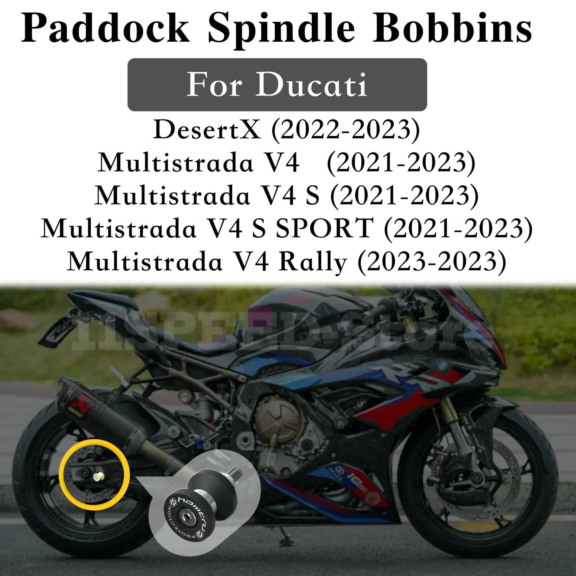 Accesorios de motocicleta para protección para Ducati DesertX Multistrada V4 V4S V4 Rally V4 S Sport 2021-2023 bobinas de soporte de Paddock