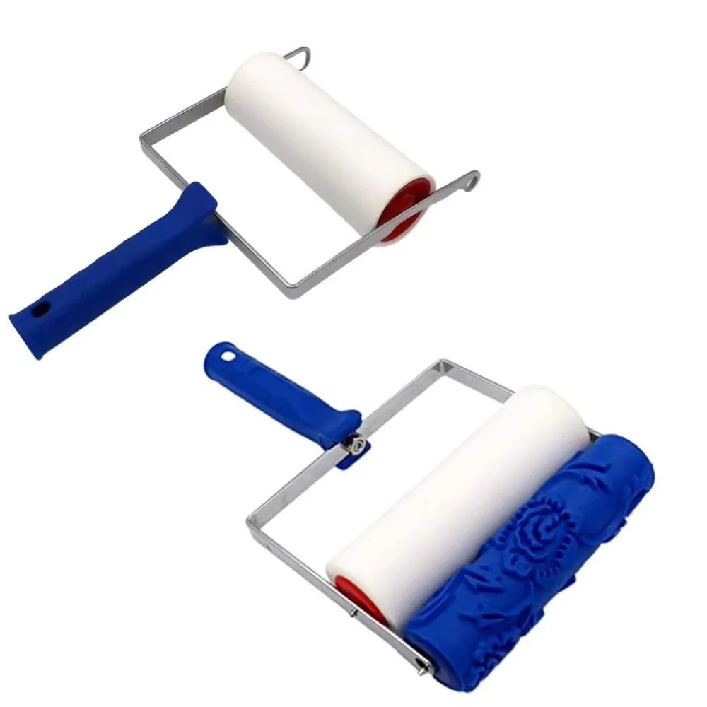 Smooth Coating Paint Roller Brush Texture Paint Tool Fine Detailing Patterned Paint Roller Rubber Roller Precision Printing