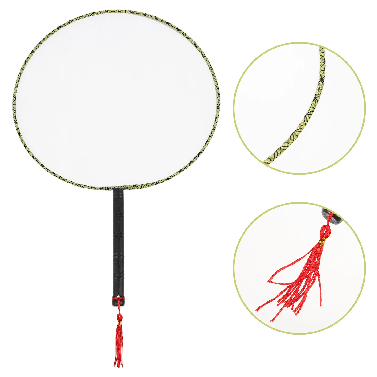 

10Pcs Portable Blank Fan DIY Art Accessory for Children Drawing Practice Safe Material Creative Gift for All Blank Fan