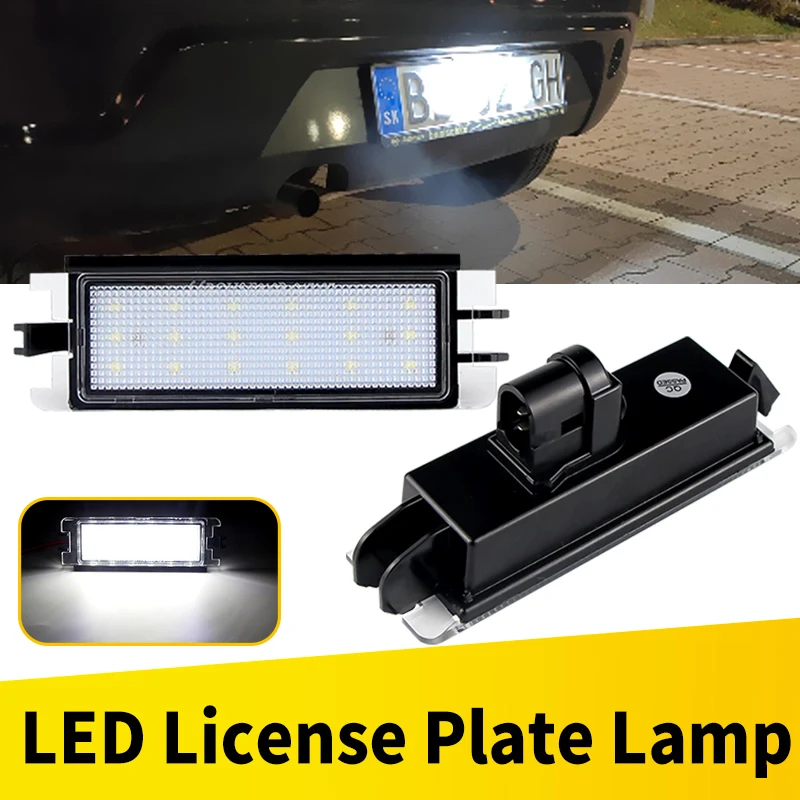 Lampe de plaque d'immatriculation LED, 1 pièce, pour DACIA LOGAN 1 2004-2012 SANDERO 2008-2012 RENAULT CLIO II 2 2001-2004 OEM # 7700433414