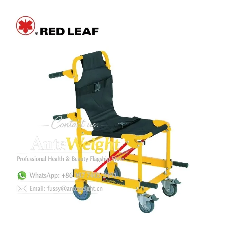 

YDC-5G Foldable Aluminum Alloy Emergency Stair Chair Stretcher with 2 Safety Belts First-Aid Device