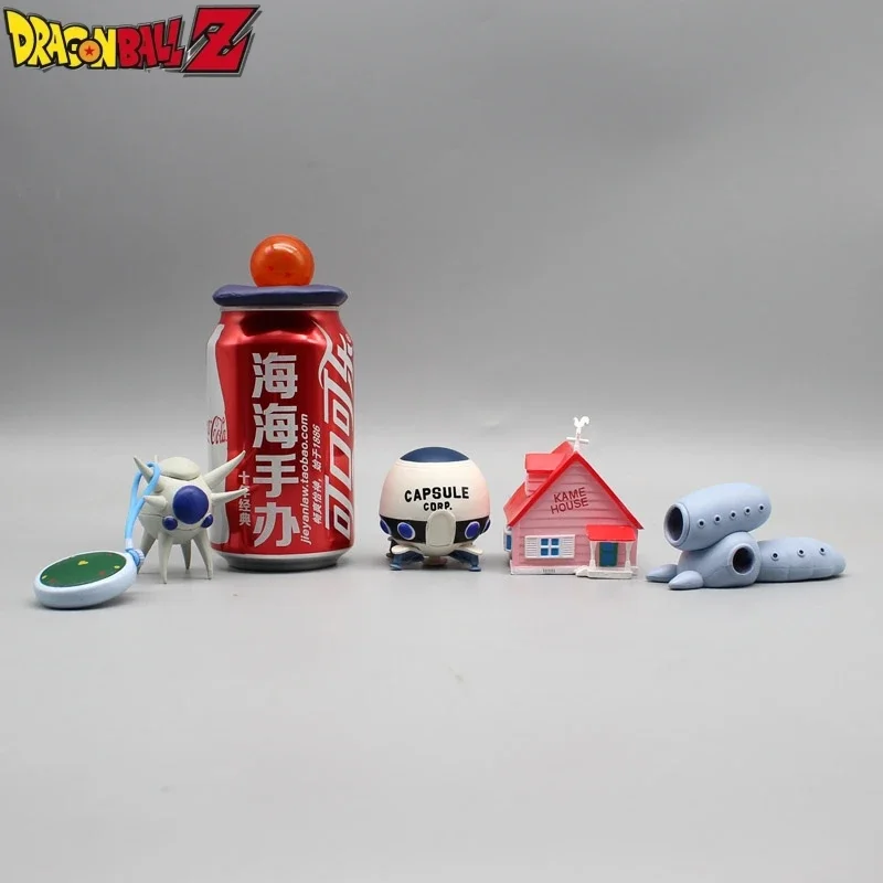 Dragon Ball Animation Props Combat Tester Frieza Spaceship Detector Turtle Fairy Hut Buu Egg Collection Figures Peripheral Toy