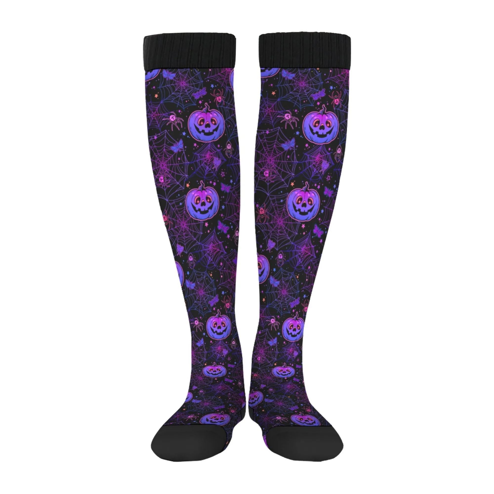 

Jack-o'-lantern spiderweb funny socks street hip-hop men's socks casual fashion women's stockings warm non-slip sports socks