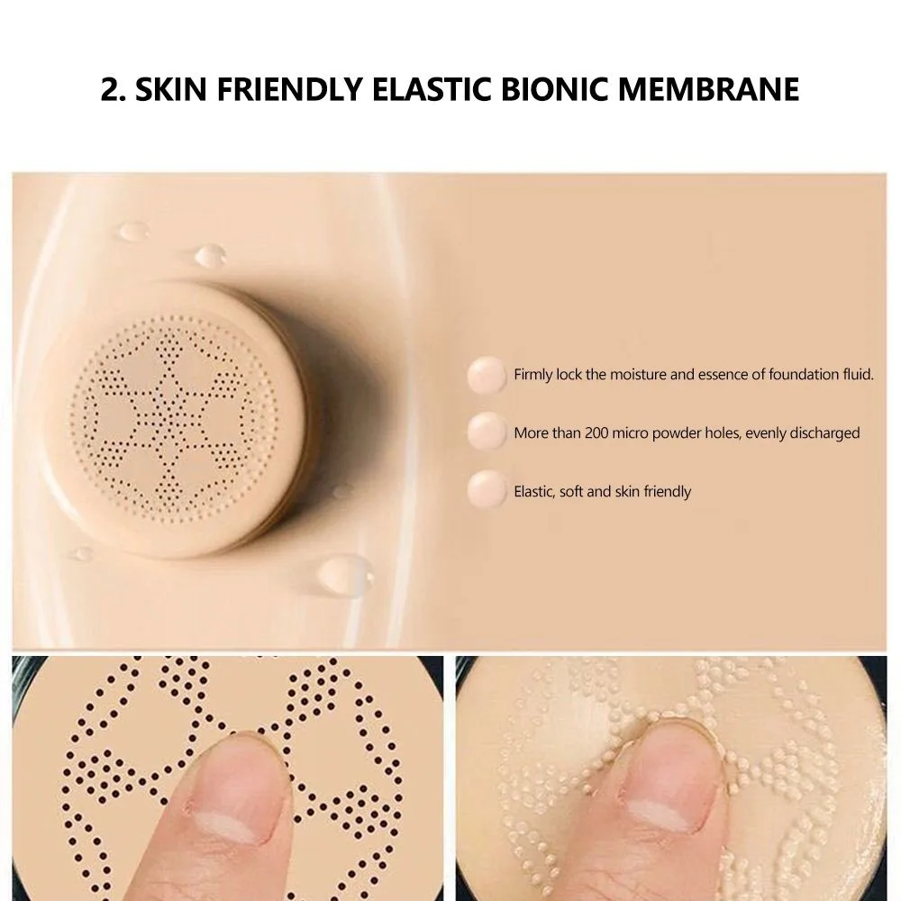 Moisturizing With Puff Sponge Concealer Air Cushion BB&CC Cream Mushroom Head Foundation Face Makeup