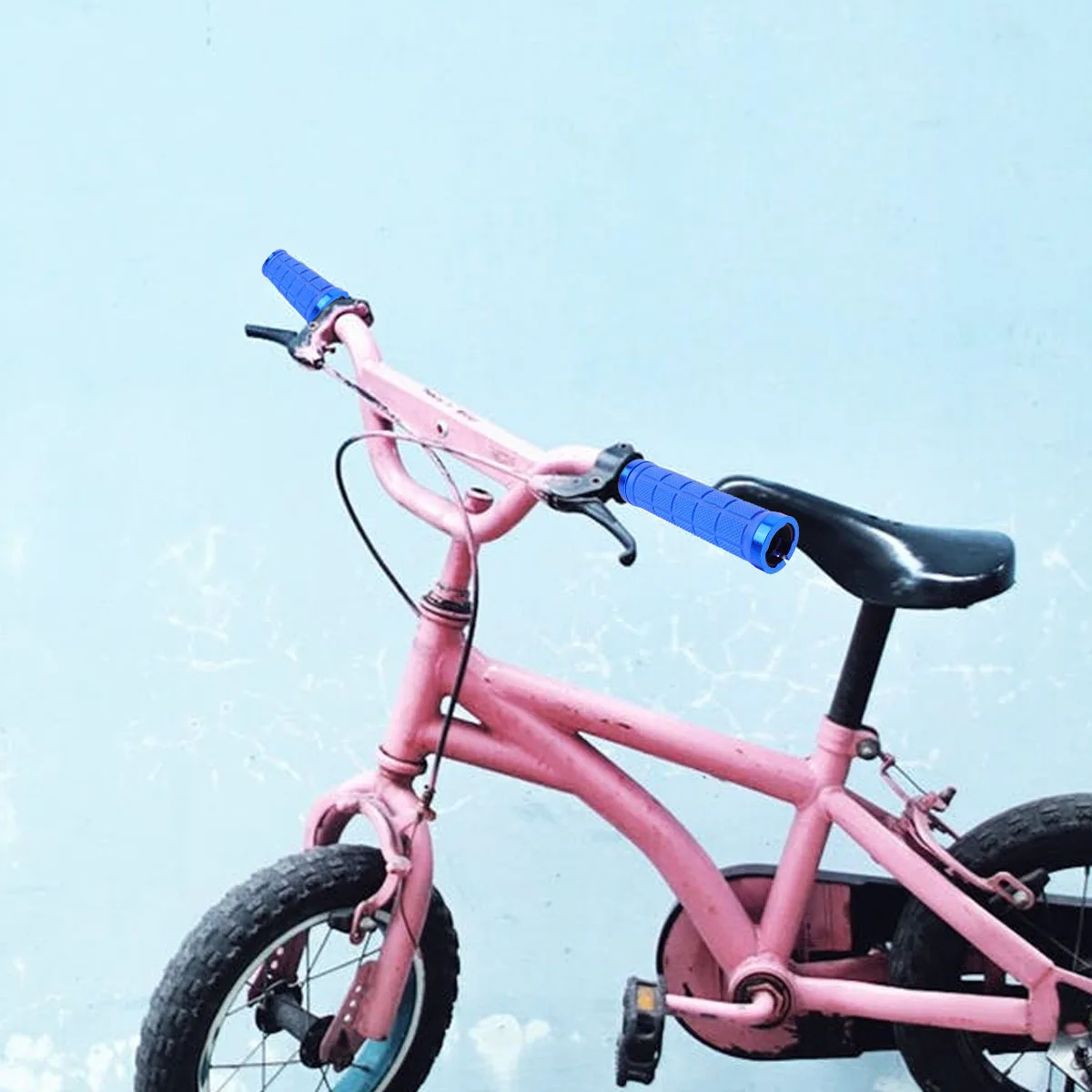 

1Pair Road Cycling Skid-Proof Grips Cover Rubber Handlebar for Mountain Bike Blue Wear-Resistant High Breathability Security