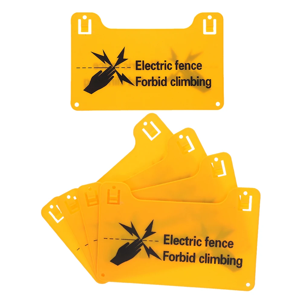 5 sinais de aviso de cerca elétrica sinais de aviso ao ar livre para cercas elétricas tensão avisos de segurança marcadores de tráfego