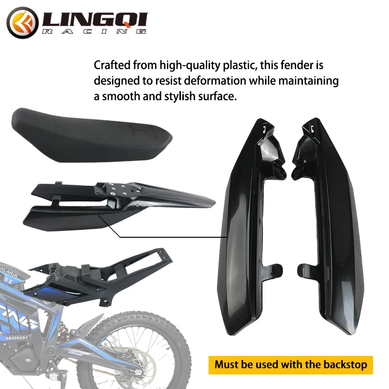 LINGQI RACING Motocyklowa plastikowa osłona nadwozia Osłona obudowy Tylne panele boczne Owiewka do roweru elektrycznego Talaria Sting R MX4 X3 — zdjęcie 4
