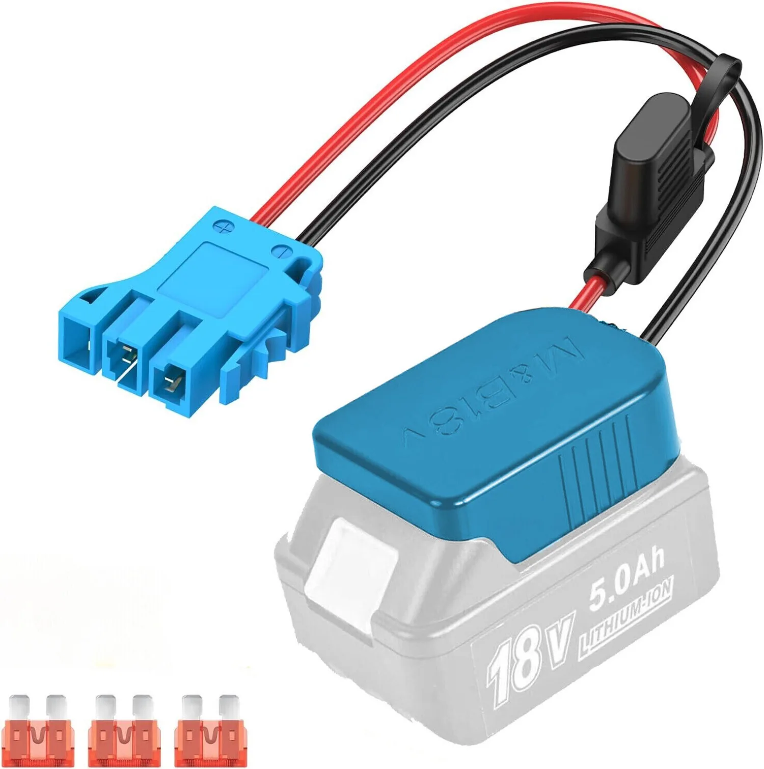 Adaptador Power Wheels para Makita 18v Li-ion Battery Conector Compatível com Peg Perego Kids Ride-on Toy 40a