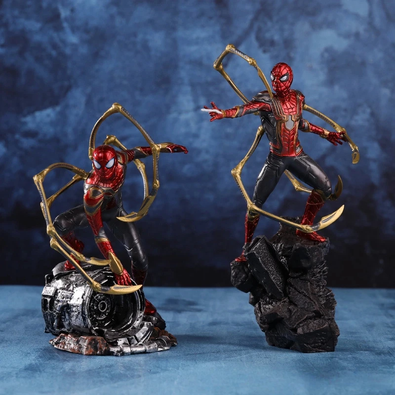 marvel-avengers-no-way-home-iron-spider-man-suit-figure-boxed-statue-collectible-desktop-display-model-gift