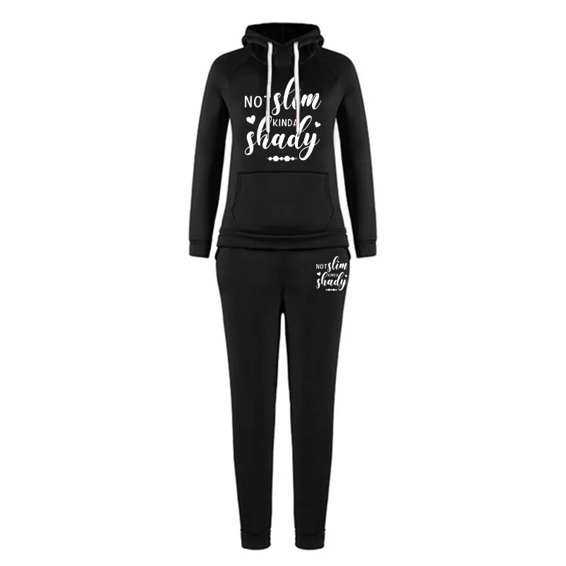 غير سليم كيندا شادي ملابس مطبوعة المرأة البلوز / هوديي / البلوز / السراويل / Sweatpants قطعتين مجموعة