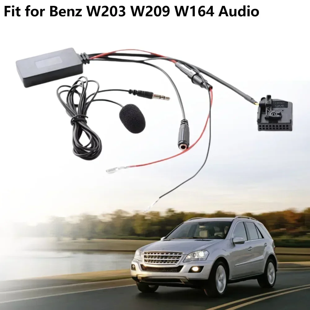 compatible Adapter AUX Cable Bluetooth Car Audio JieRui-BT 6108 For Mercedes Plastic Stereo Car Electronics Under 5.0 Bluetooth