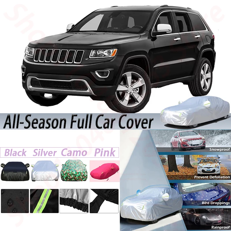 

Outdoor Waterproof Car Covers For Jeep Grand Cherokee SUV Anti-UV Sun Shade Rain Snow Protection Cover Dustproof