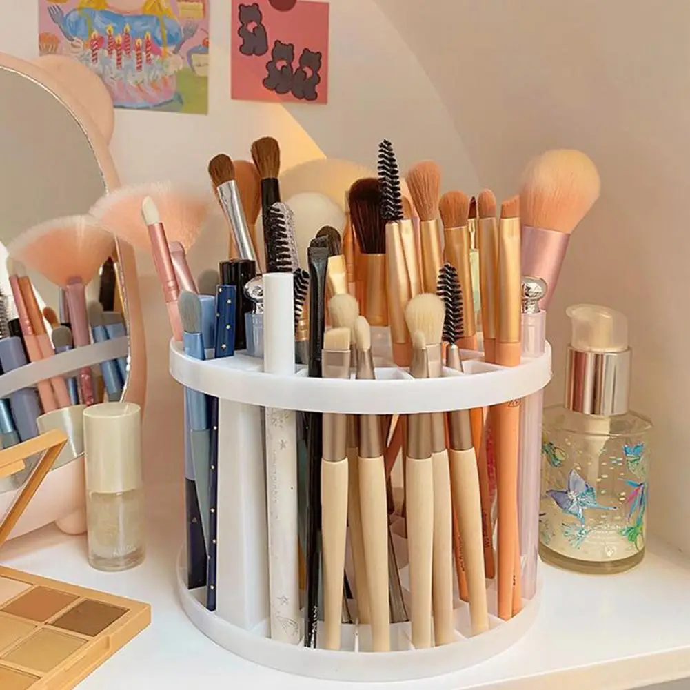 Нескользящий Многофункциональный пластиковый контейнер для кистей для макияжа, 1 набор