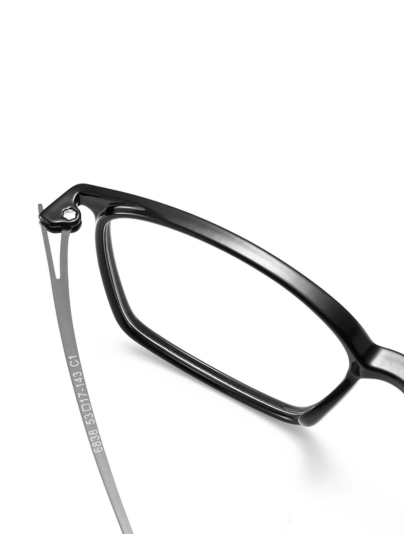 Ultra Licht Titan TR90 Transparent Brillen Neue Fashion Square Spektakel Myopie Benutzerdefinierte Optische Brillen Mann Frau – Detail 3