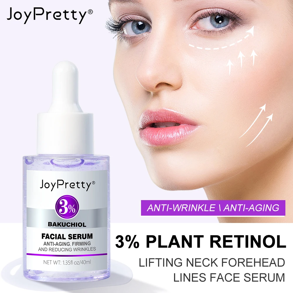 Retinol Wrinkle Remover Face Serum Hyaluronic Acid Anti Aging Fine Lines Lifting Neck Wrinkle Facial Serum Skin Care JoyPretty