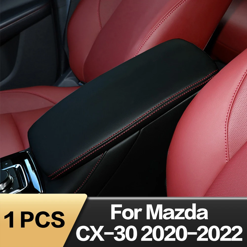 1PCS For Mazda CX-30 CX30 CX 30 2020 2021 2022 Car Armrests Box Cover Central Control Trim Interior Decoration Auto Accessories