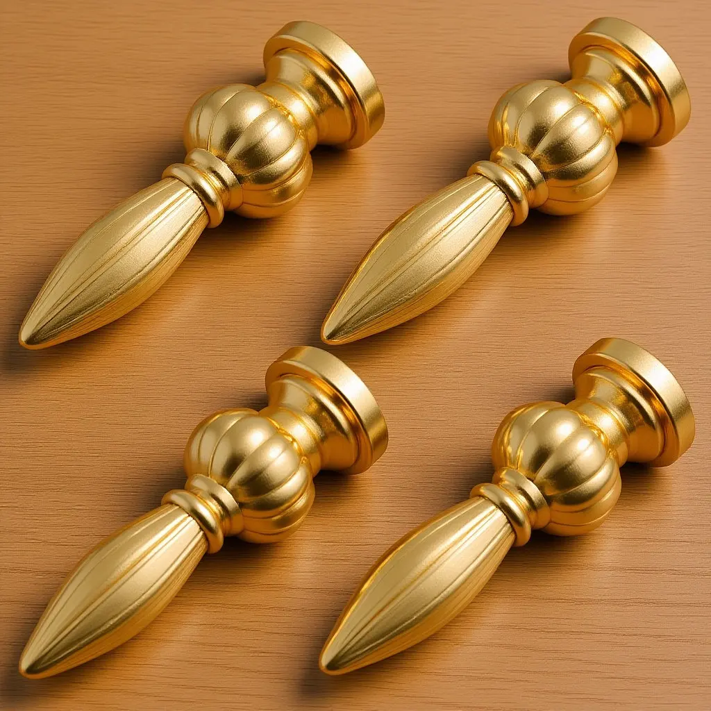 

4Pcs Lamp Finials Zinc Alloy Decorative Replacement Lamp Shade Parts Knobs for Table Floor Lamps Classic Modern Style