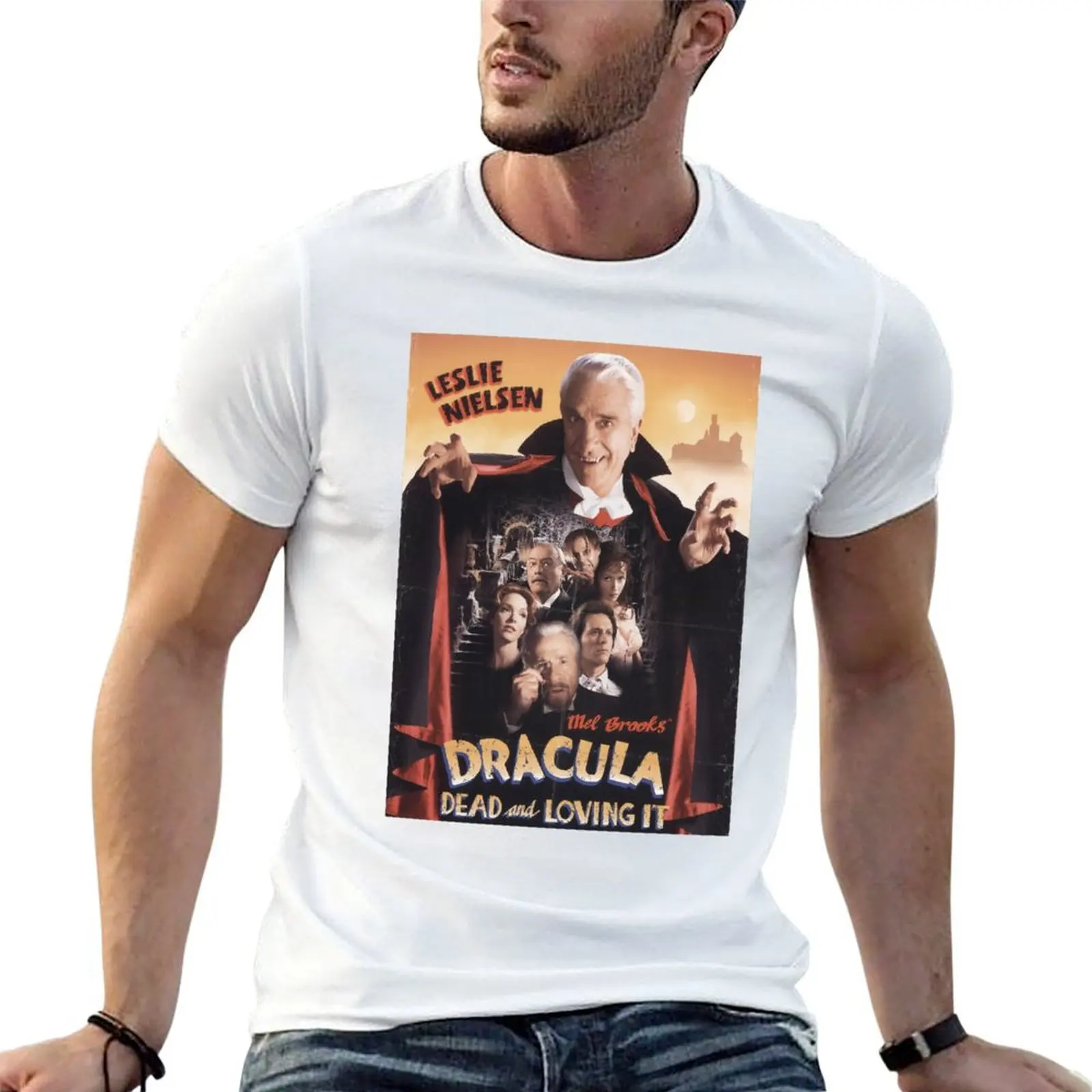 

Dracula: Dead and Loving It Horror MovieGift For Friend T-Shirt cotton t shirts man 100% men t shirt cotton 100% T-Shirt