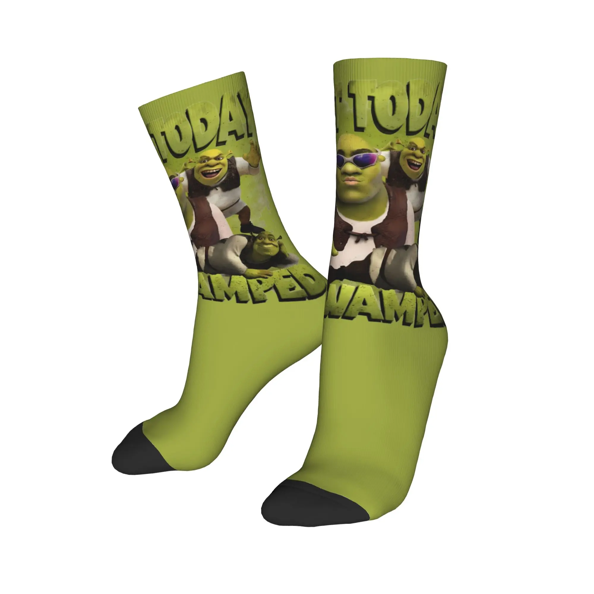 

Зимние теплые забавные мужские и женские носки Can't Today I'm Swamped Shreks, впитывающие пот футбольные носки,