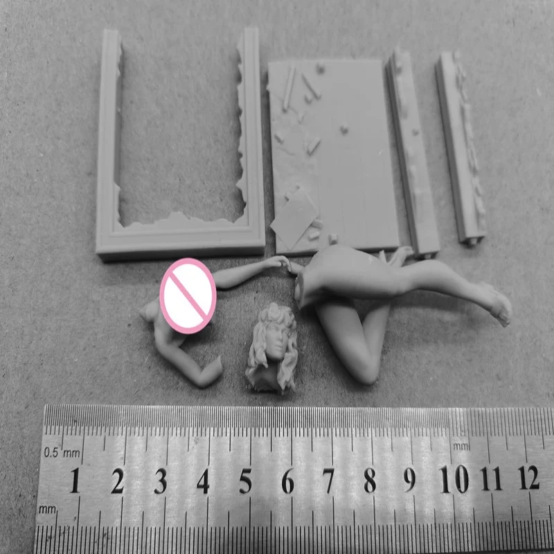 1/24 Schaal Hars Figuur Fotolijst Meisje Nsfw versie Monteren Model Kit Ongemonteerd en Ongeverfd 3D printen speelgoed