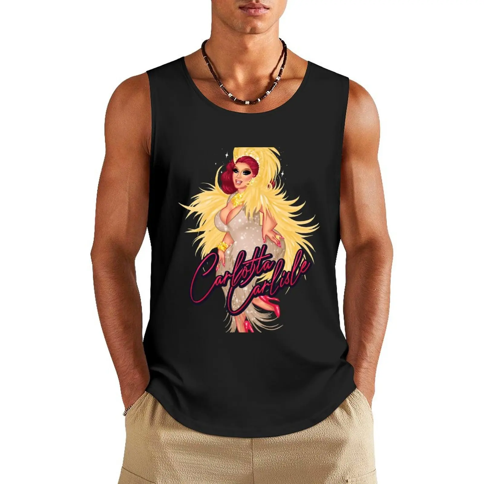 Canary Carlotta Carlisle Tank Top quick-drying t-shirt gym t-shirts man sleeveless Men's t-shirts