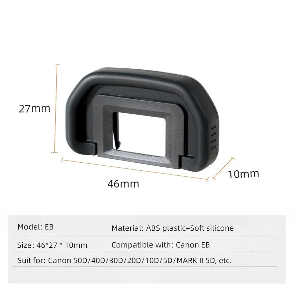 Soft Rubber EB Eyecup Viewfinder Protector Cap for Canon 90D 80D 70D 60D 50D 40D 30D 20D 10D 5D 5D2 6D II 6D2 Camera Accessories - view 4