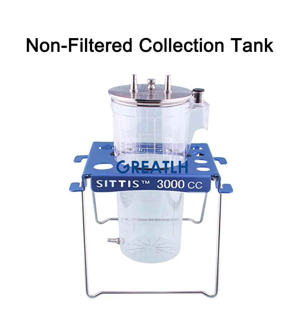 Autoclavable Fat Collection CanisterJar Fat Transplantation Filter System Fat Collection Canister With Stand