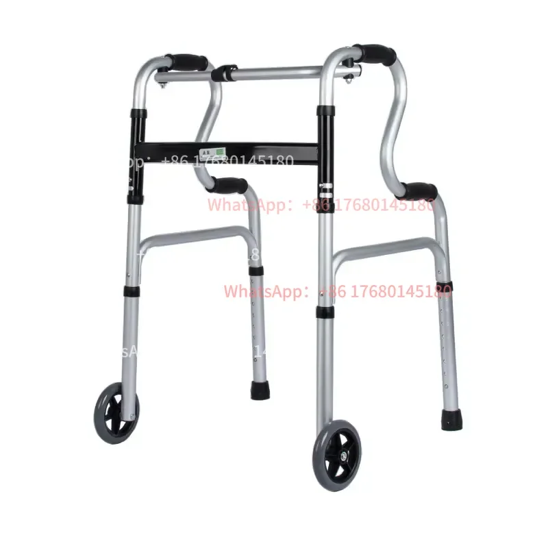 HL12 Portable 3‑in‑1 Folding Stand‑Up Assist Walker, Narrow‑Lane Mobility Support for Seniors, 400‑Lbs Capacity