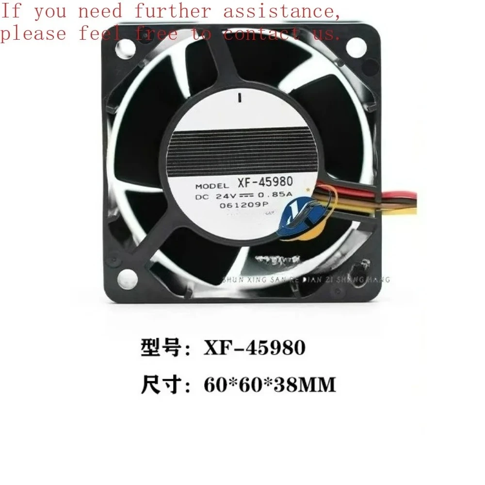 6038-dc24v-085a-4-ワイヤー-pwm-ボールベアリングインバーター冷却ファン三洋電機-xf-45980-6cm-ファン（002）用
