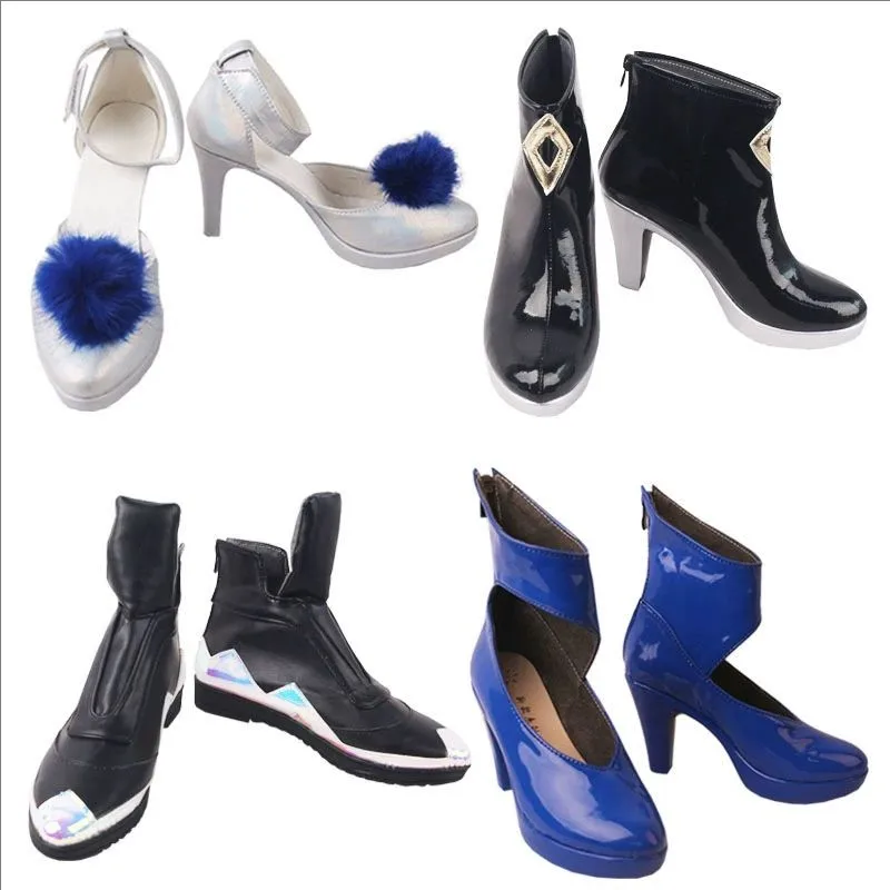 

LOL K/DA Ahri Cosplay Shoes Evelynn High Heels Kai'Sa High-heele Shoes Akali Leather Shoes Halloween ALL OUT S10 Shoes