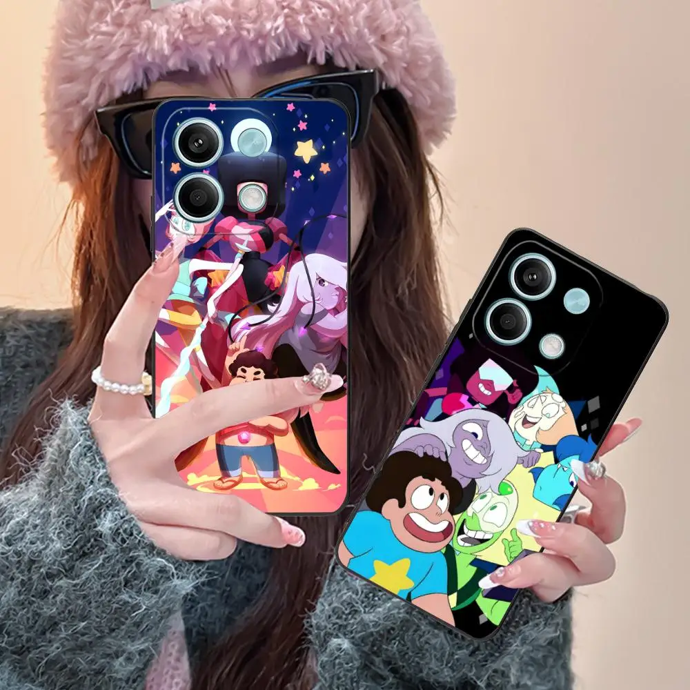 Custodia per cellulare Steven Universe per Xiaomi Redmi Note 14 13 12 11 A5 3 2 1 Pro Plus 4G 5G Cellulari protettivi a colori graziosi