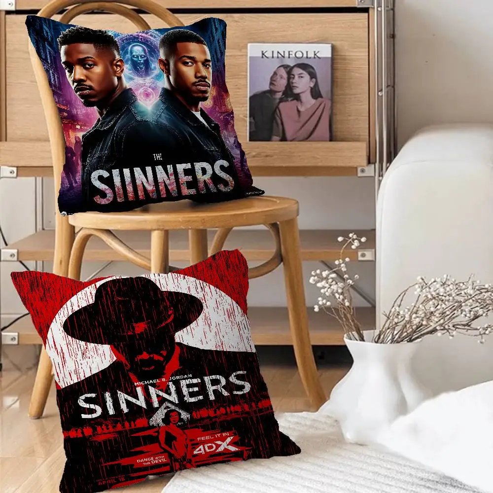 

Horror Film S-Sinners Pillow Case Removable Washable Cushion Cover – All-Season Soft Linen
