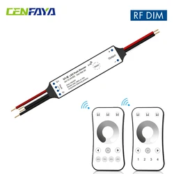 Ściemniacz LED RF 2 4GHZ Inteligentny zdalny mini kontroler do SMD 2835 COB Jednokolorowa taśma LED DC 12V 24V Ściemniacz Smatr Switch