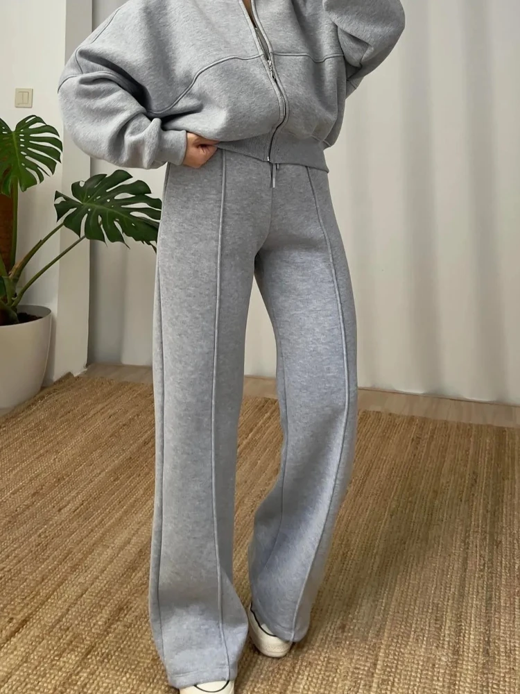 Nuova tuta da donna primavera autunno con cerniera e pantaloni pantaloni casual tuta sportiva da donna casual set da 2 pezzi abiti da donna