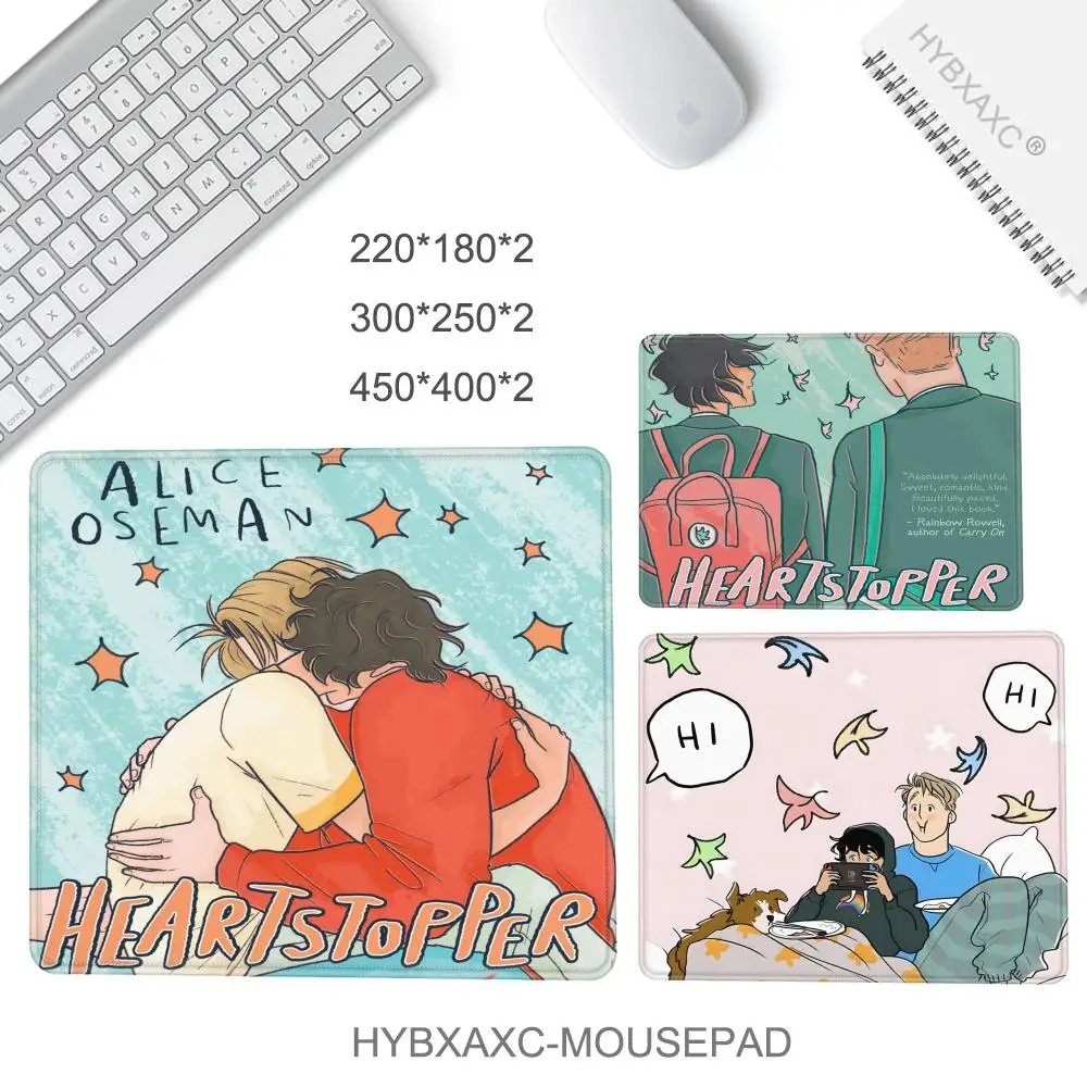 

Heartstopper Mouse Pad Gaming Laptops Mousepad Gamer Carpet Keyboard Mat Desk Protector Anime Cartoon Mouse Pads