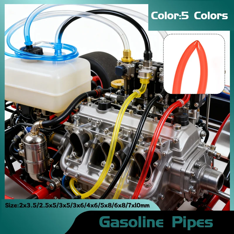 

Heavy Duty Petrol Gas Hose, 8 Size Options (2x3.5-7x10mm) in 2/5/10M Lengths for Outdoor Power Tools & Pipes Fittings Hoses