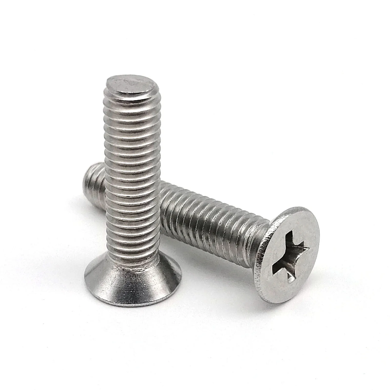 HZYUEGOU M1 M1.2 M1.4 M1.6 M2 M2.5 M3 M3.5 M4 M5 M6 M8 A2-70 304 Edelstahl Kreuzschlitz-Phillips-Flachkopfschraube mit Senkkopf – Detail 5