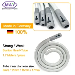 Germany made dental 1.7m/piece High Quality Dental Strong Suction/ Weak Suction Tube hose pipe For dental unit Suction Unit