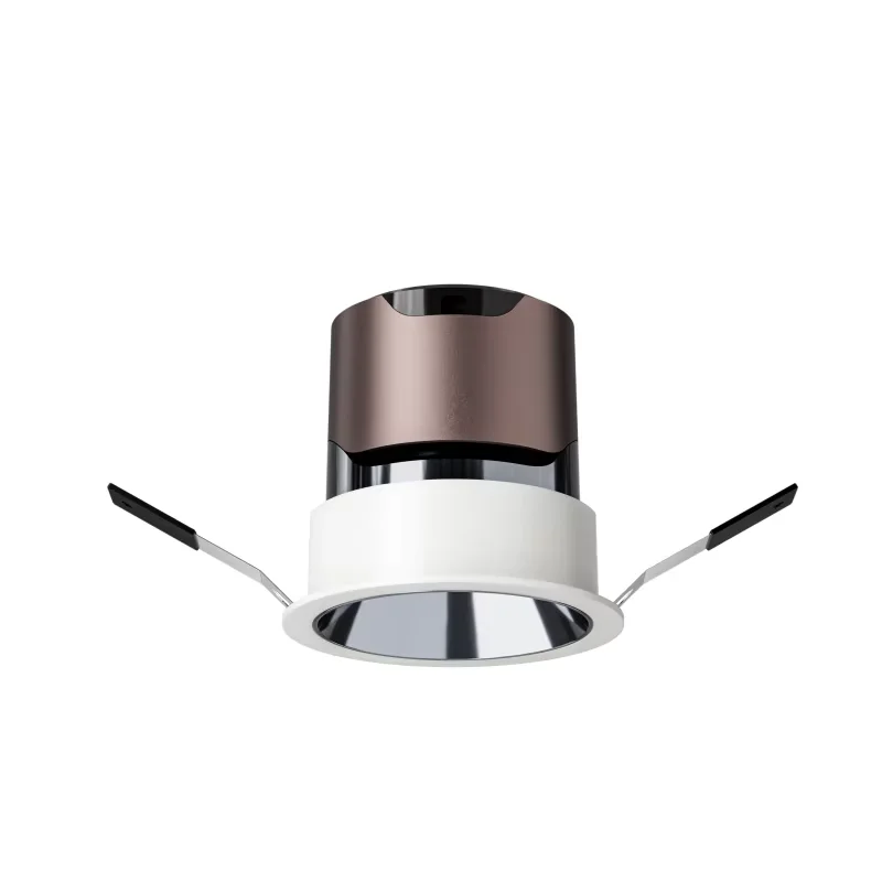 10W Aluminum LED Downlight Recessed Ceiling Lamp, 3000K-6500K Energy Saving Lighting for Home Office Shop