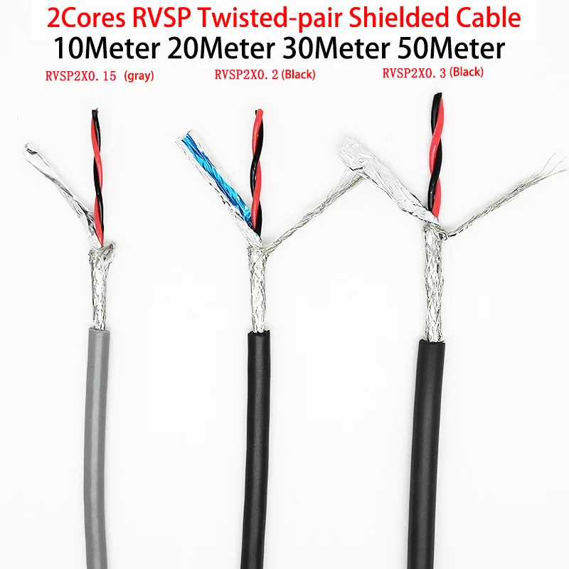 

2-ядерный RVSP экранированная витая пара Cable26 24 22 20 18 17 16AWG RS485 2-ядерный кабель управления сигналом, аудиокабель, монитор, шнур питания