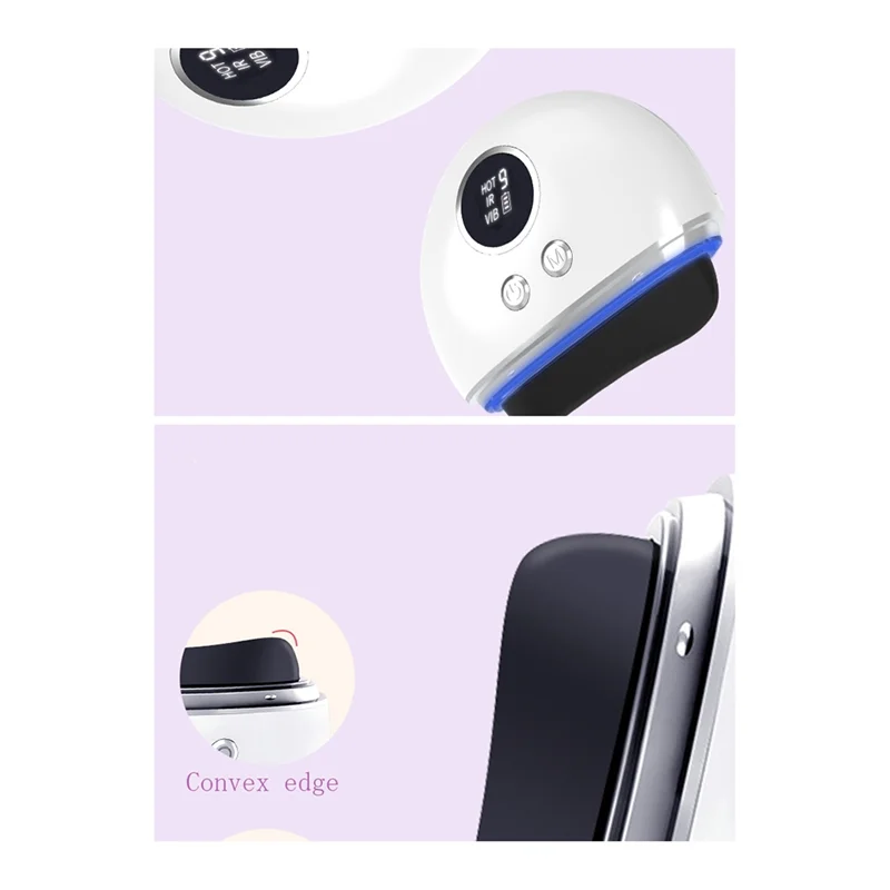 Electric Scraping Board High Frequency Vibration Facial Lifting Relaxation Guasha Massage