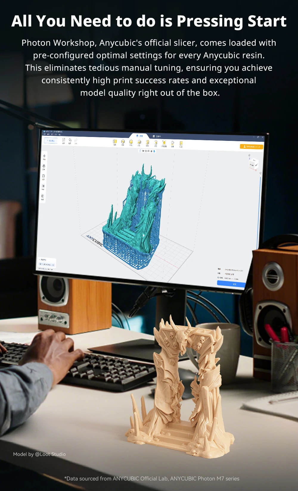 Anycubic 2.0 3D-Drucker-Harz Photopolymer-Harz Höhere Zähigkeit & Elastizität ABS-ähnlich Schnelle Aushärtung Hohe Präzision – Detail 7