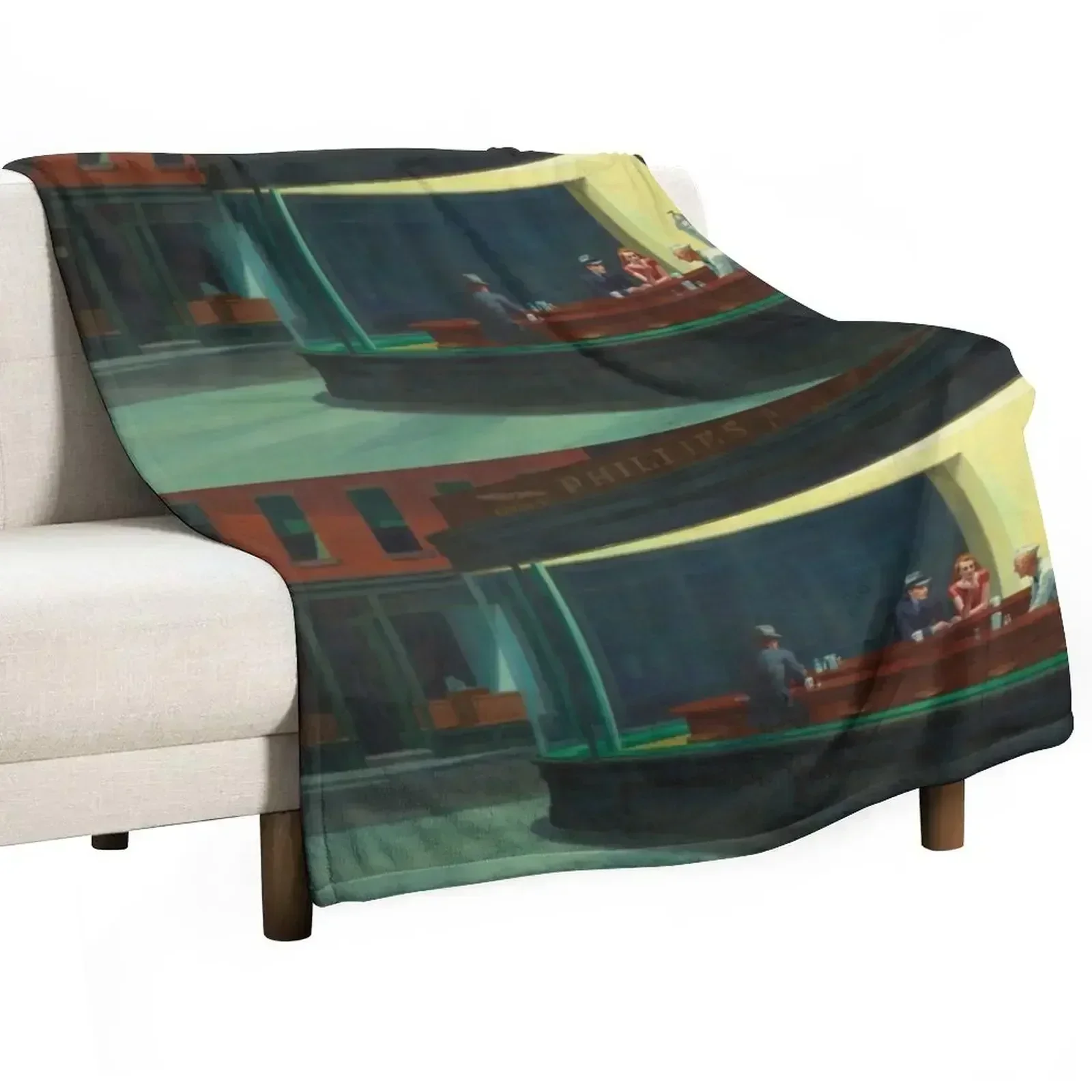 

Nighthawks Throw Blanket Blankets For Sofas Plaid Decorative Sofas valentine gift ideas Blankets