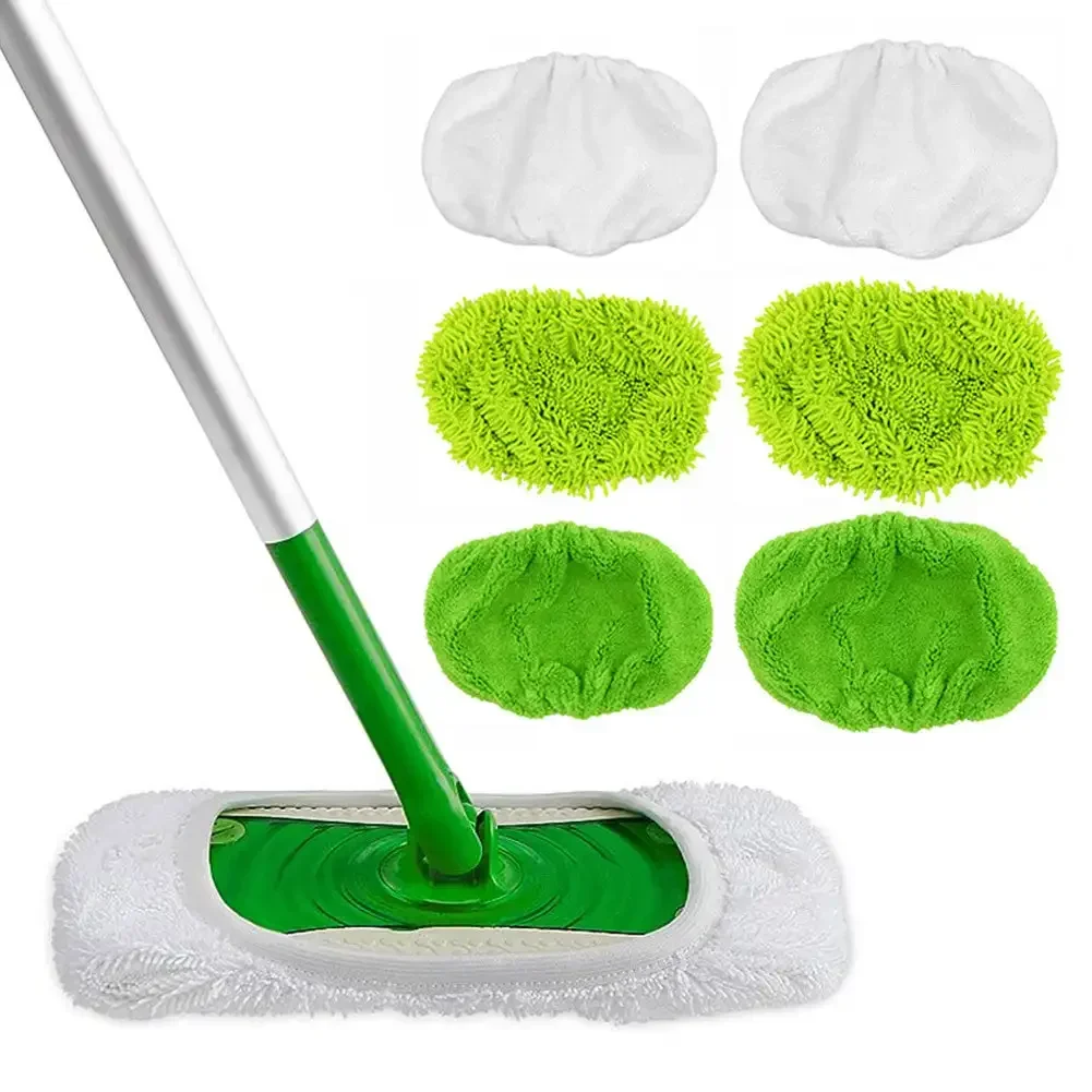 Suitable For Swiffer Flat Mop Cloth Absorbent Sponge Replacement Cloth Cover Household Dry And Wet Rotary Mop Cloth Cleaning Pad