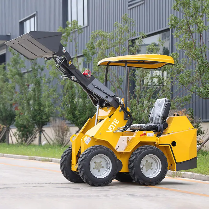 

Free Shipping Wheel Loader Garden Farm Diesel Kubota Engine Mini Skid Steer Loader With Attachments for Sale