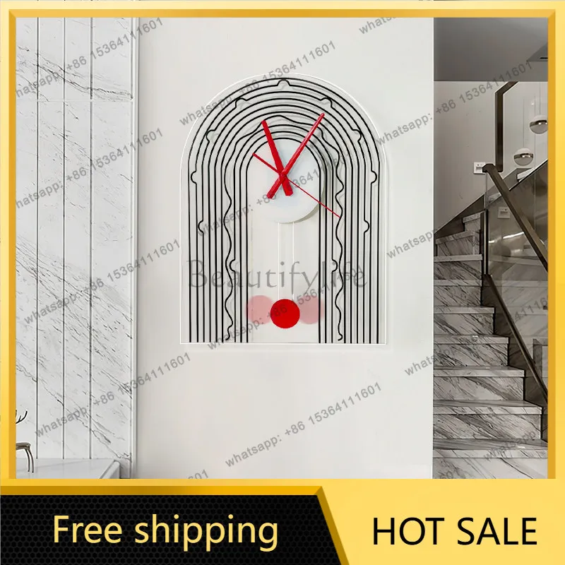 XX.Nordic Fashion Wall Watch Minimalist Creative Silent Design Simple Aesthetic Wall Clocks Modern Living Room Horloge Home Deco