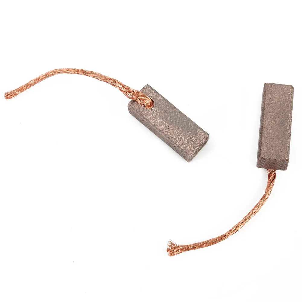 2Pcs 7x7x18mm Carbon Brushes With Copper Wire For Car Truck Fan Blower Wipers Climate Control Motor Power Tool Replacement Pa
