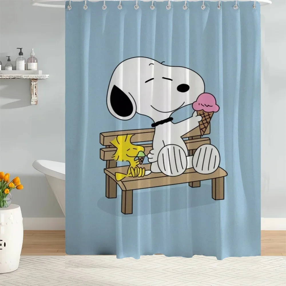 Bathroom Shower Curtain Home Tentacles Snoopy Washable Waterproof Fabric Shower Curtain Curtains in the Bathroom Items Bath